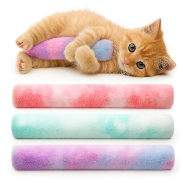 Catnip Dolgulu Yumuşak Peluş Kedi Tekme Oyuncağı – Stres Giderici, Diş Temizleyici, Çiğneme Oyuncağı