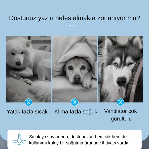 Soğutmalı Kedi - Köpek Yatağı – Jel Dolgulu Serinletici Mat